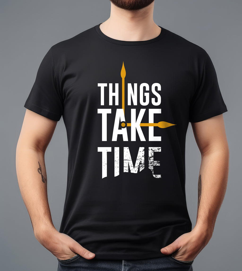 TAKE TIME BLACK T-SHIRT