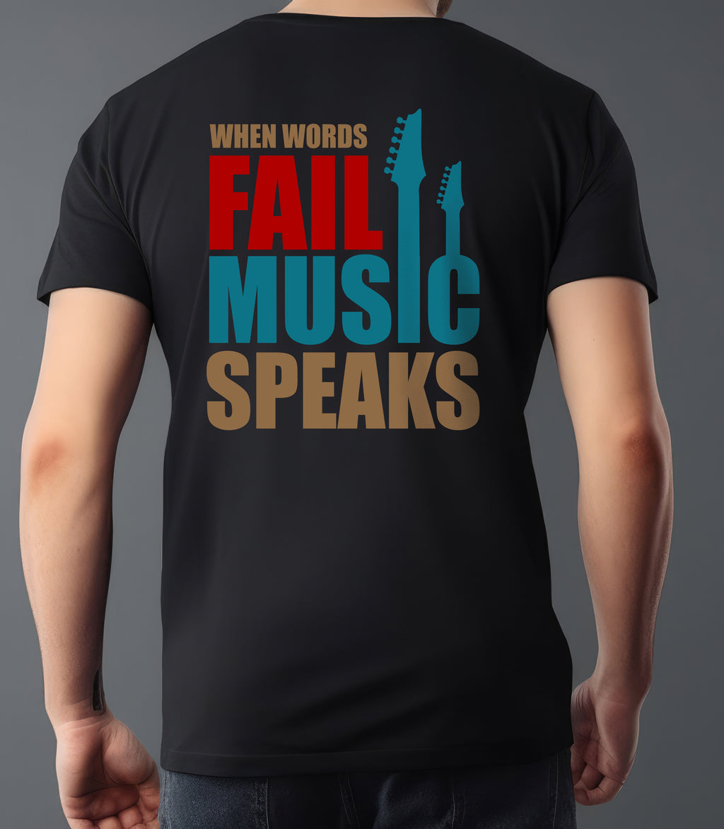 FAIL MUSIC SPEAKS T-SHIRT