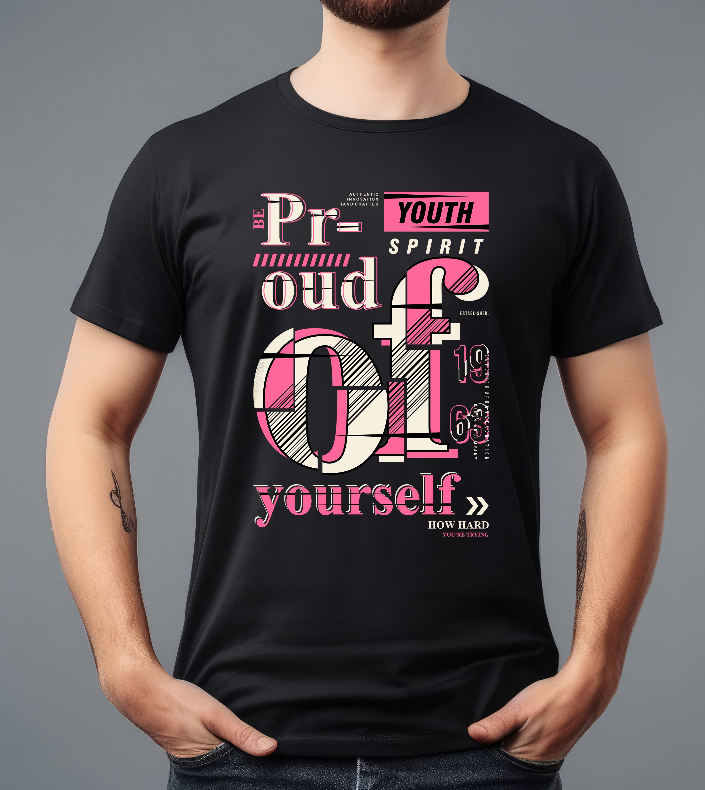 OUT OF YOURSELF BLACK T-SHIRT