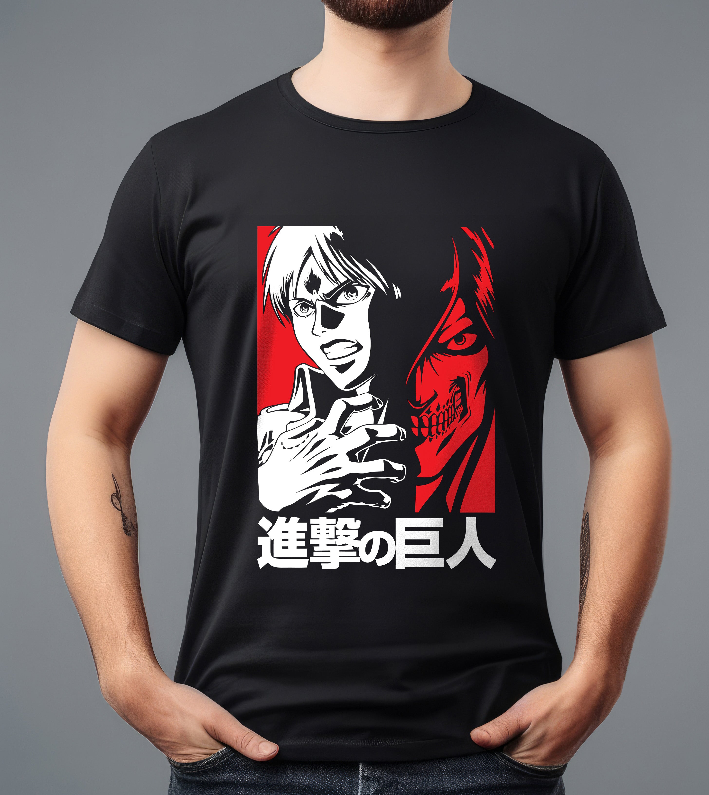 ATTACK ON TITAN BLACK T-SHIRT