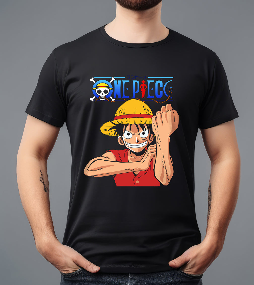 ONE PICE01 BLACK T-SHIRT