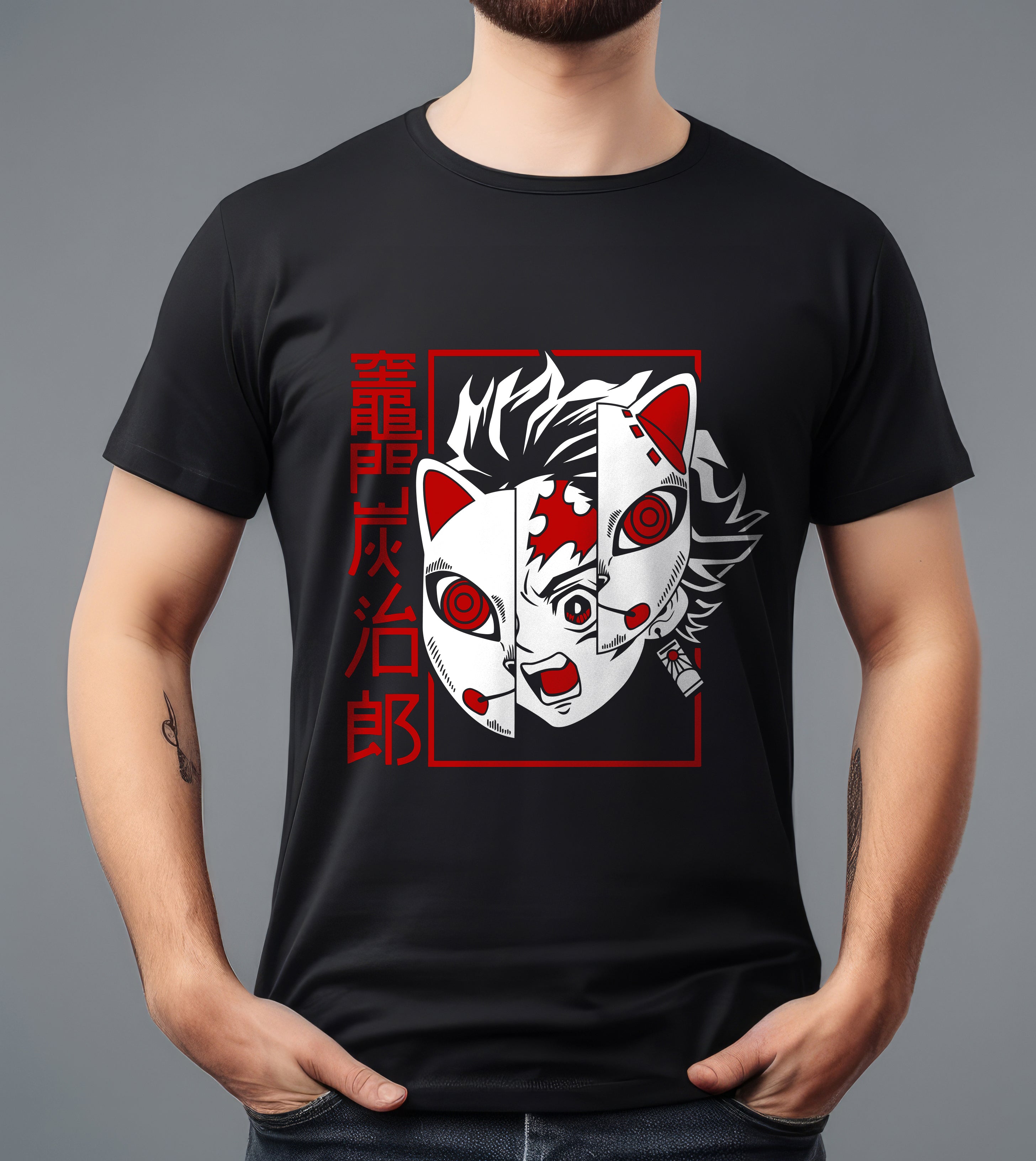TANJIRO KAMADO BLACK T-SHIRT