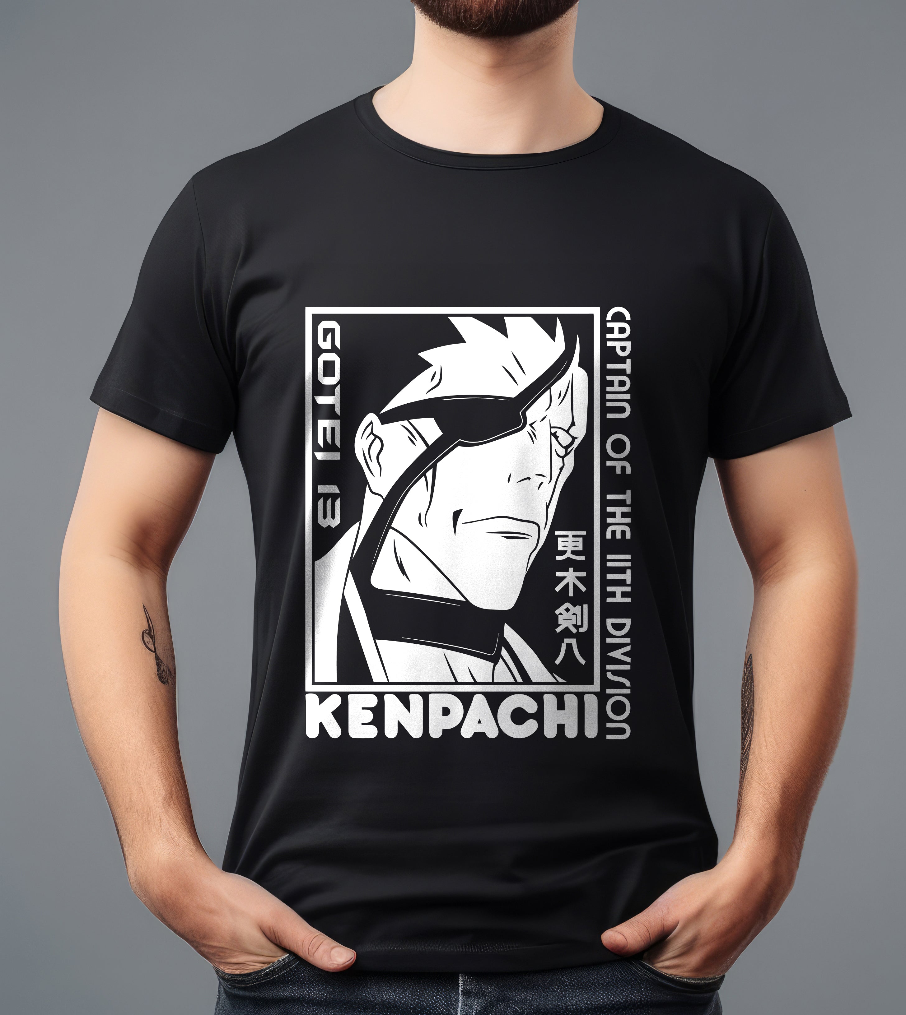 KENPACHI BLACK T-SHIRT