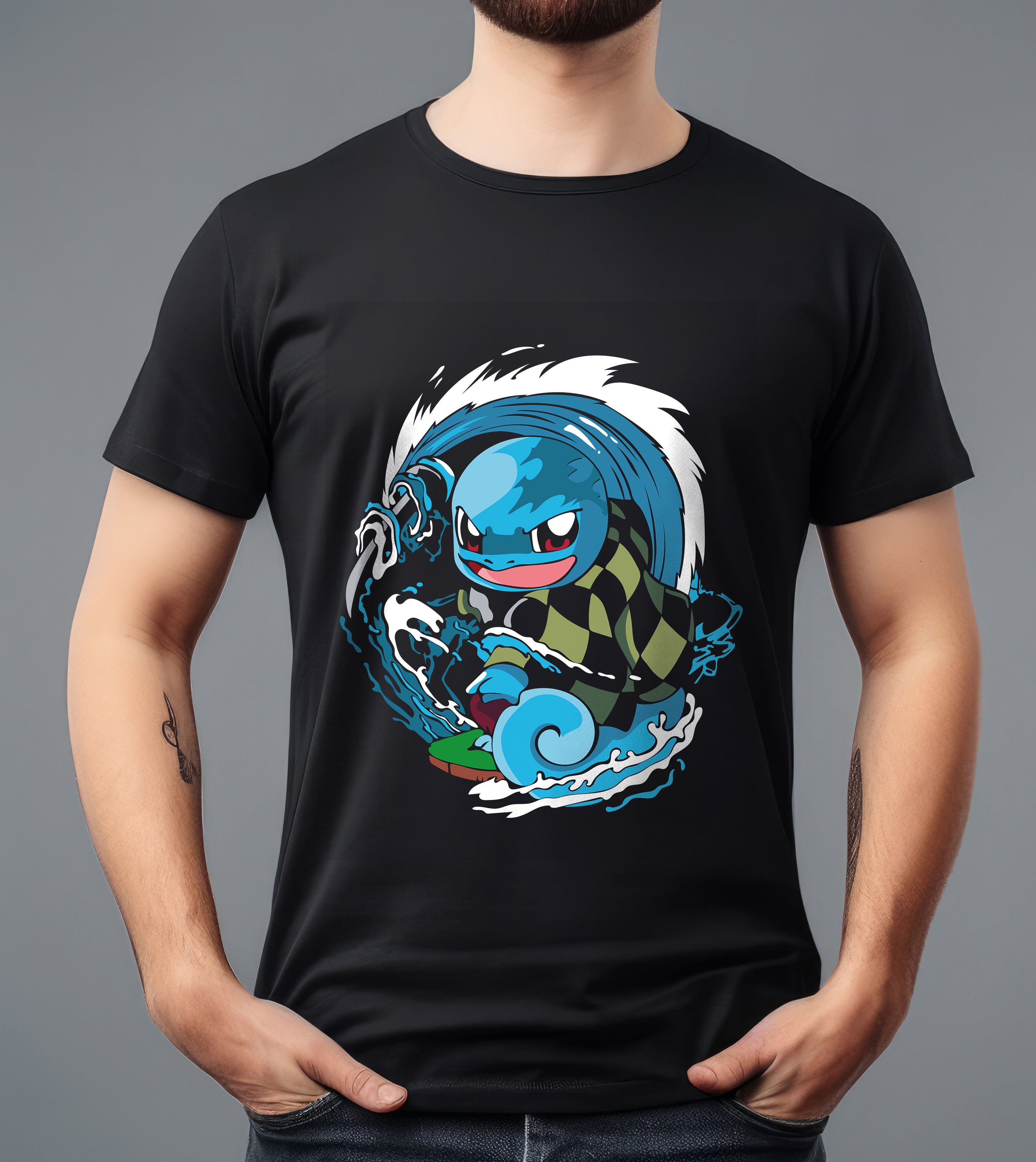 ANIME V2 68 BLACK T-SHIRT