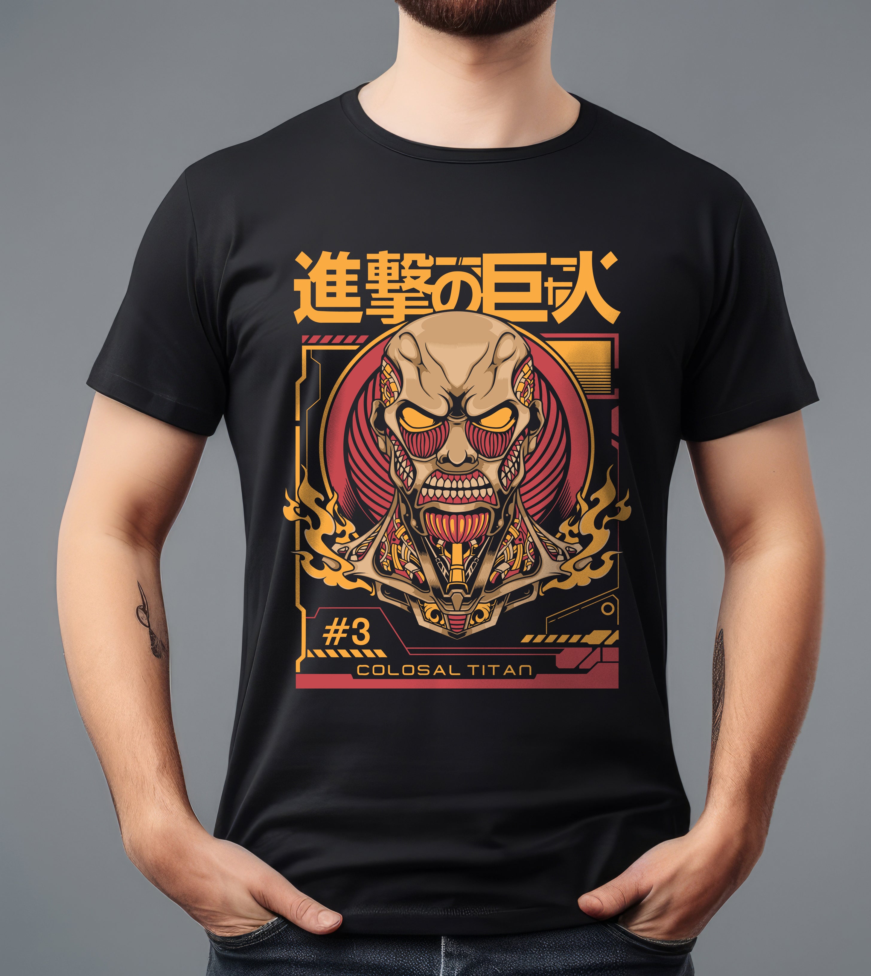 TITAN COLOSSAL BLACK T-SHIRT