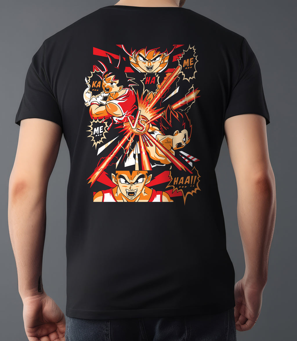 DRAGON BALL Z KA ME HA ME HAA BLACK T-SHIRT