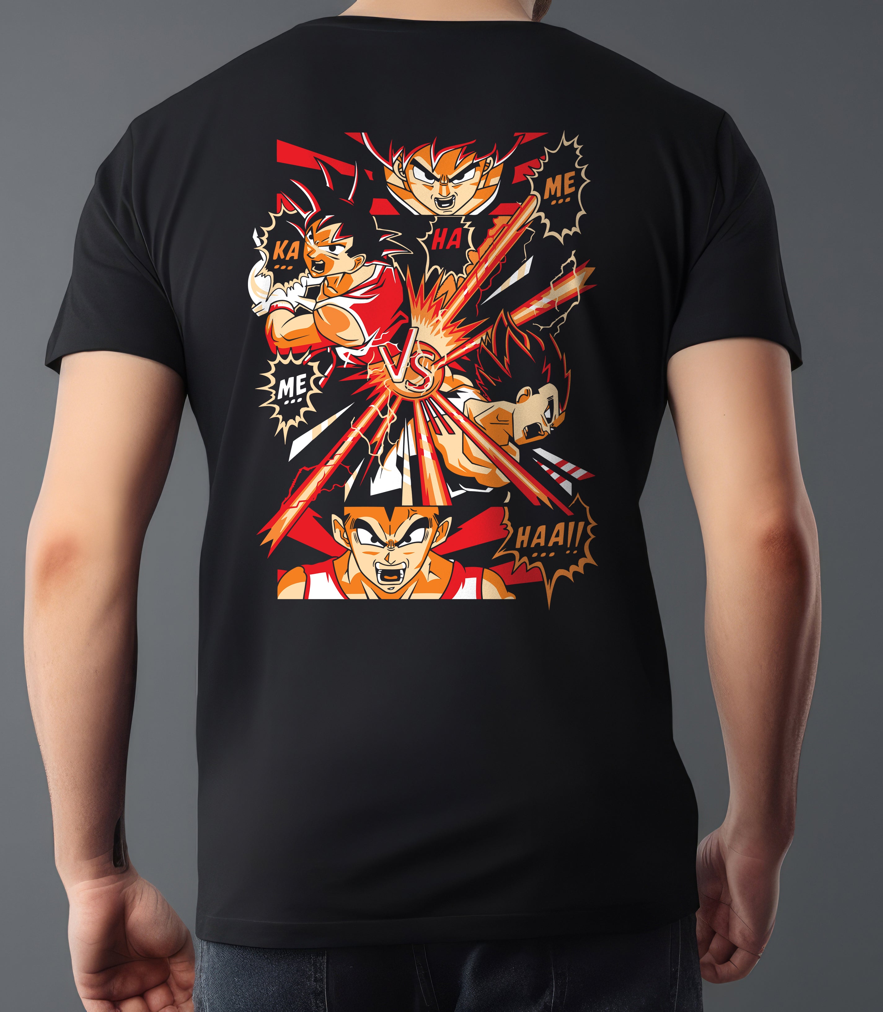 DRAGON BALL Z KA ME HA ME HAA BLACK T-SHIRT
