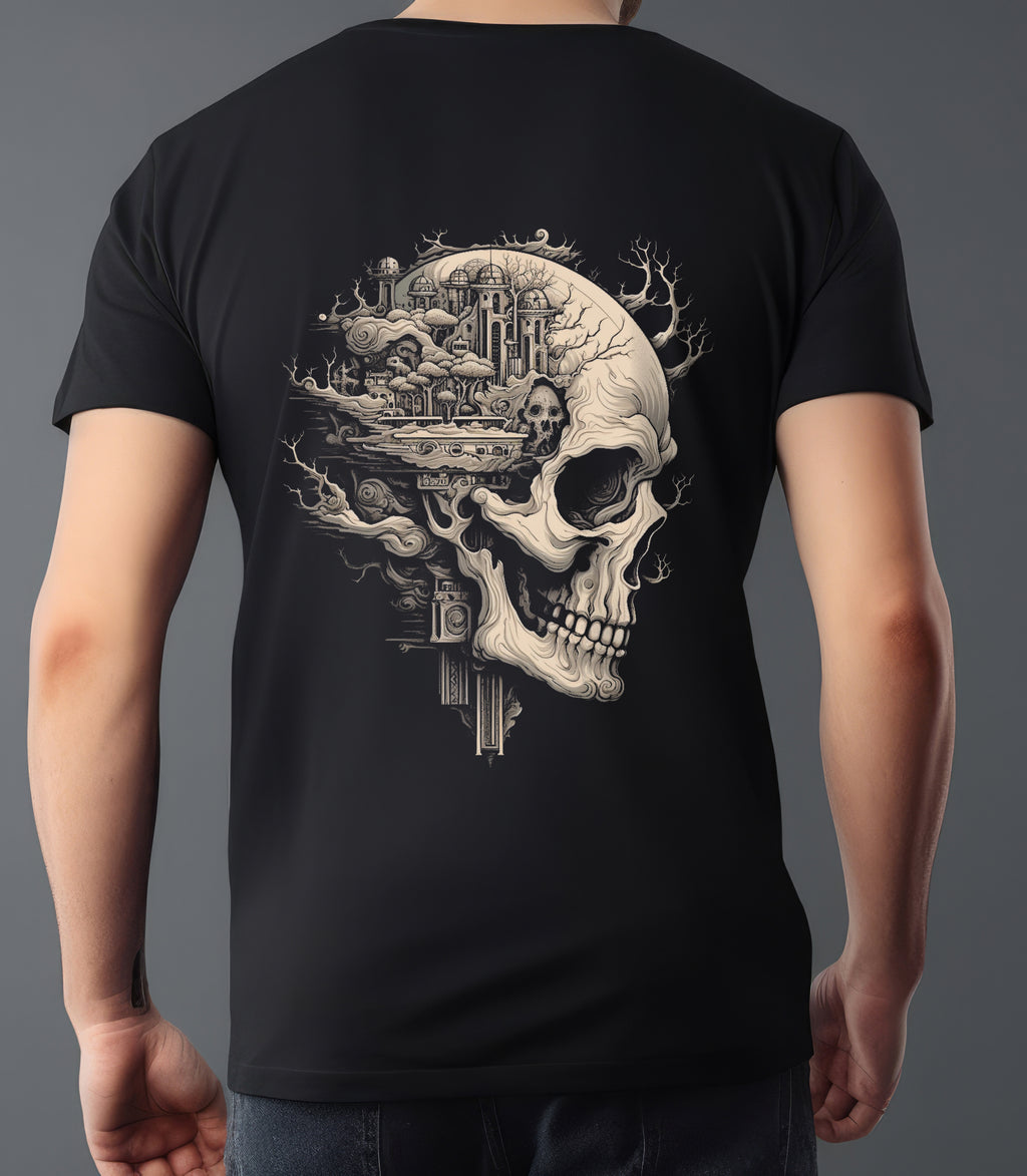 SKELETON GRAPHIC02 BLACK T-SHIRT