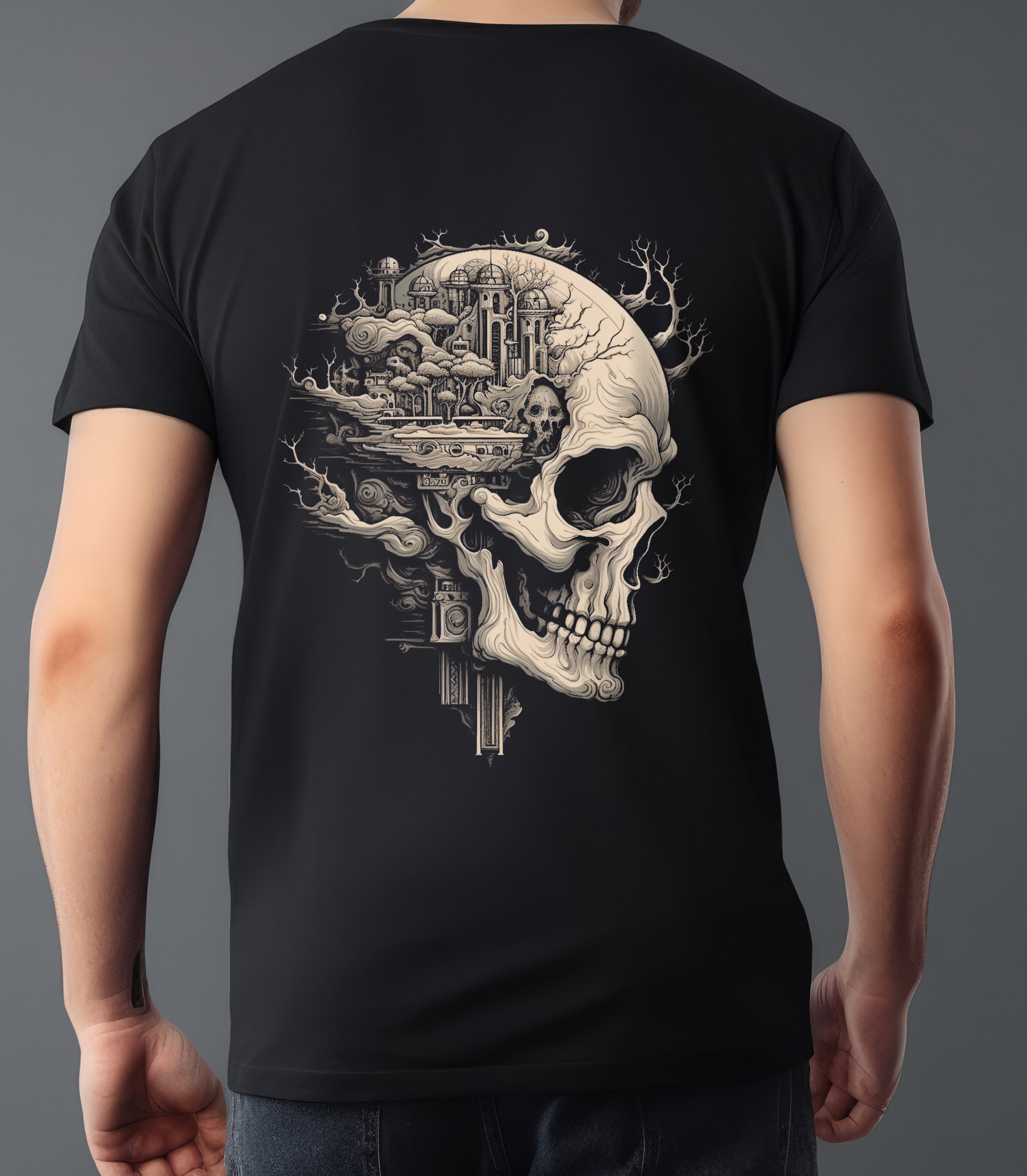 SKELETON GRAPHIC02 BLACK T-SHIRT