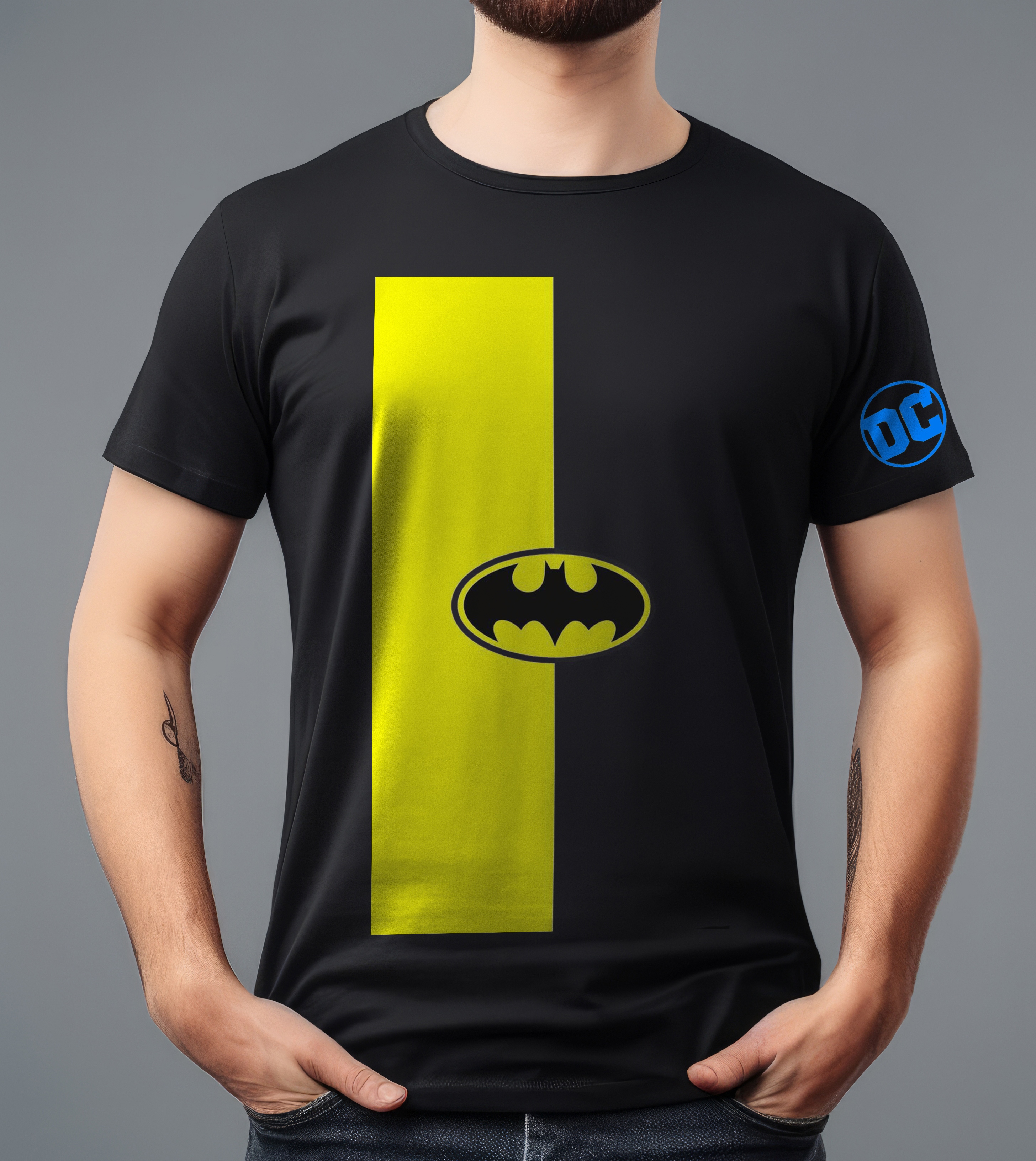 DC BATMAN BLACK T-SHIRT