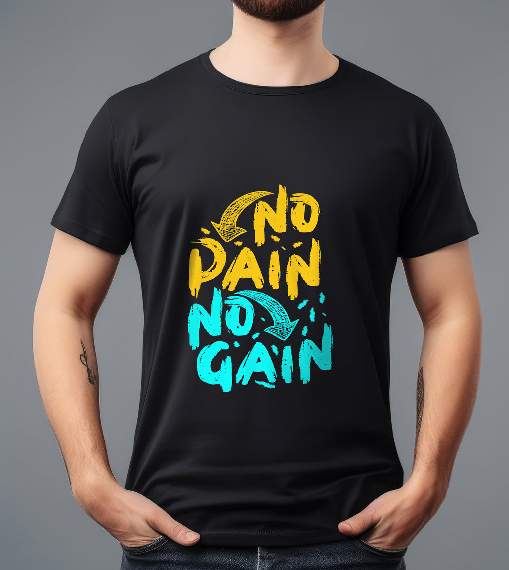 No Pain No Gain black T-shirt