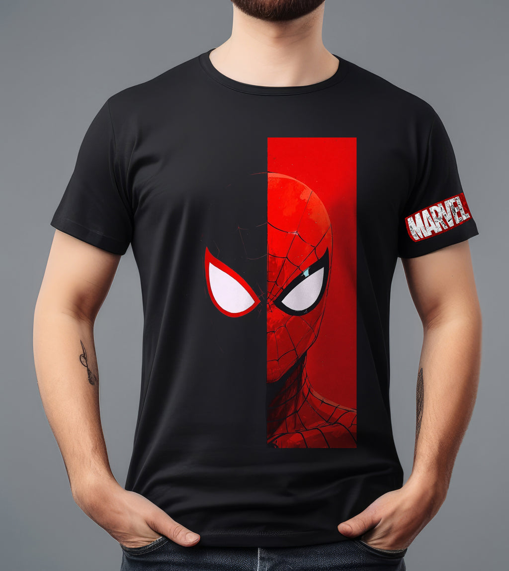 SPIDER MAN RED & BLACK GRAPHITE T-SHIRT