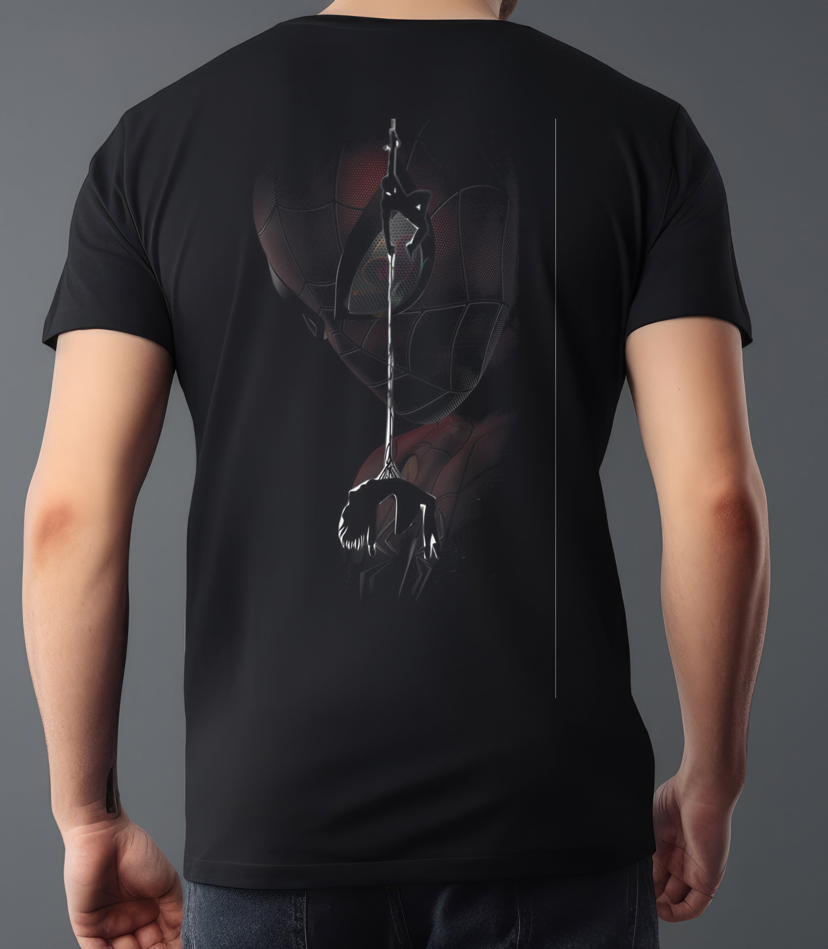 SPIDER MAN SHADOW GRAPHITE BLACK T-SHIRT