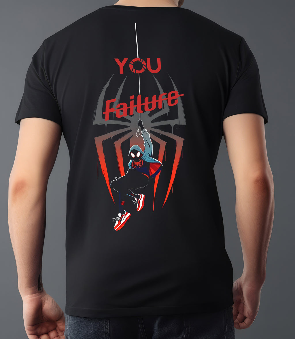 SPIDER MAN YOU FAILURE BLACK T-SHIRT